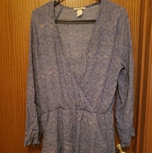 H&M- Size 10 Long Sleeved short romper